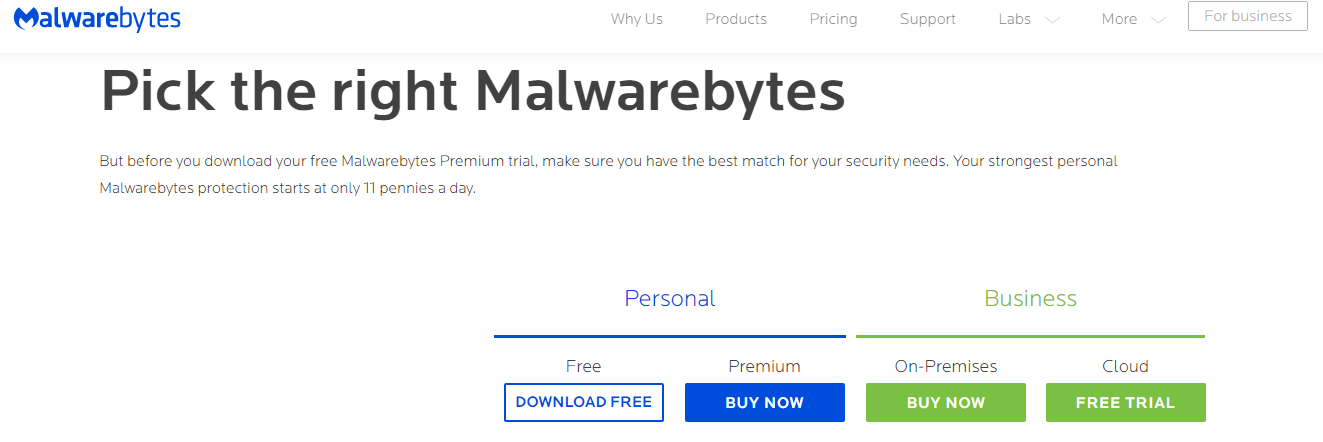 free version of malwarebytes no trial